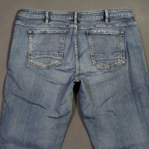 Silver Jeans Women's 20 Blue Boyfriend Distressed Denim - Picture 3 of 14